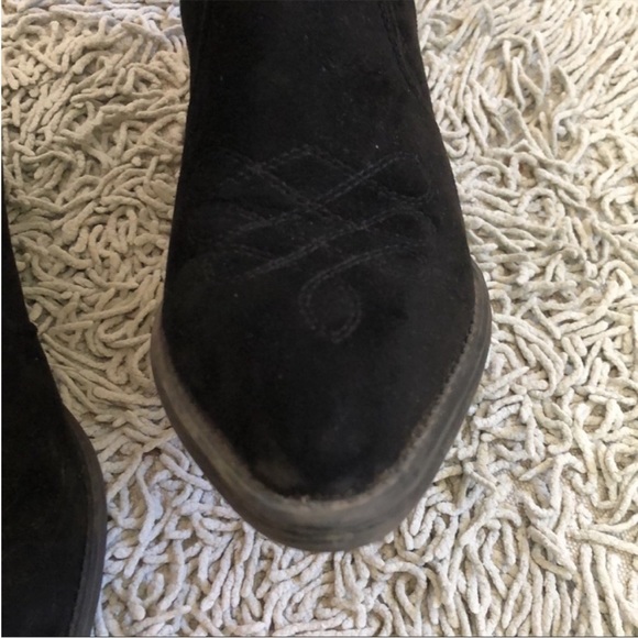 Forever 21 Pointed Toe Ankle Western Suede Boots - Picture 3 of 7